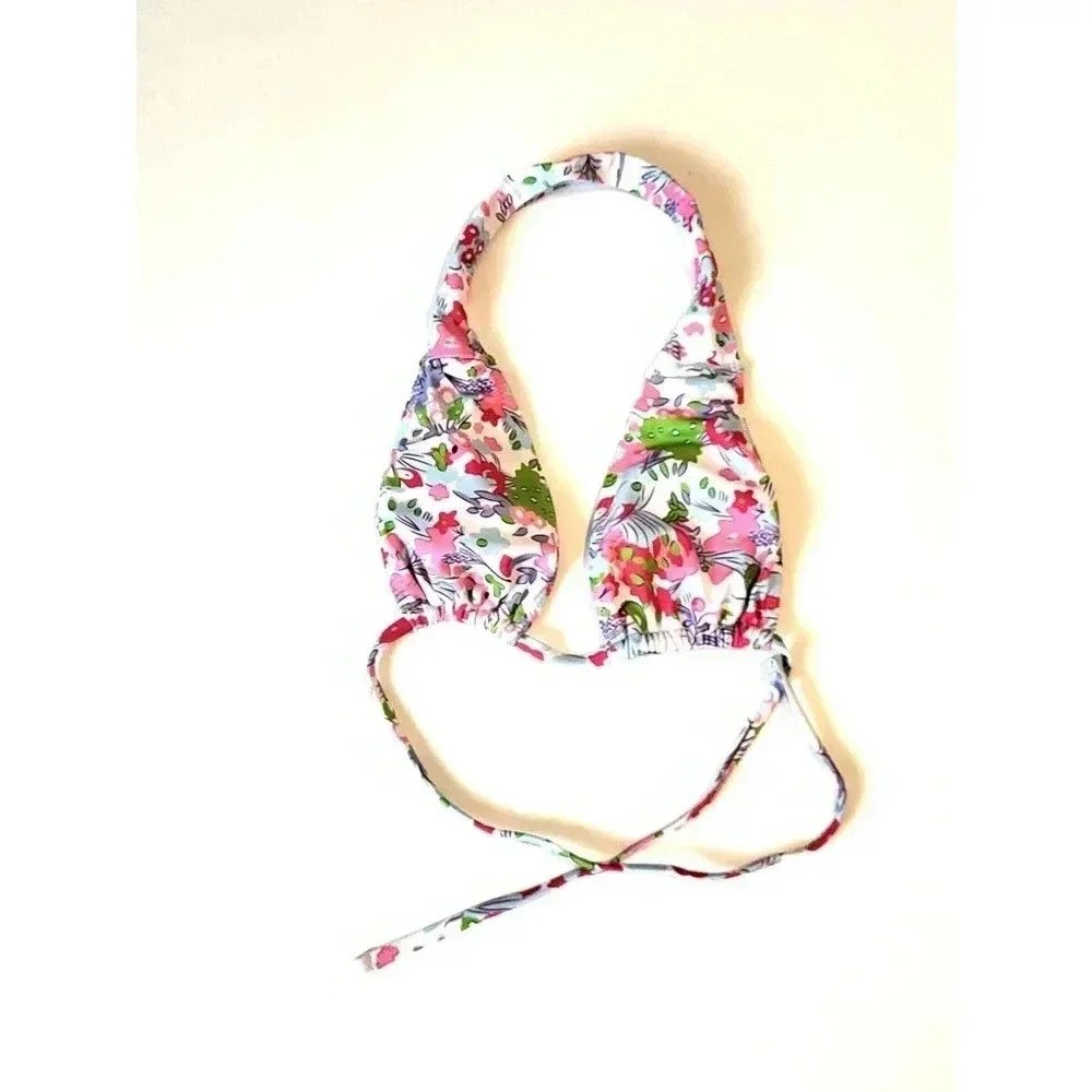 Floral Halter Bikini Top